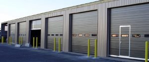 Commercial Garage Doors installed on building